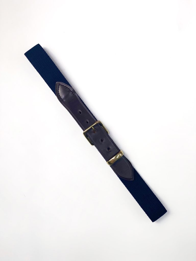 Bredon Belt, Gold Buckle | Navy Plain