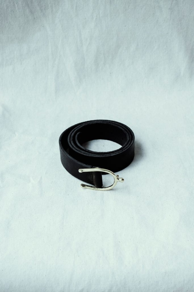 Belt Lagun Grained Lining Nubuk Stitch 58158 | Black